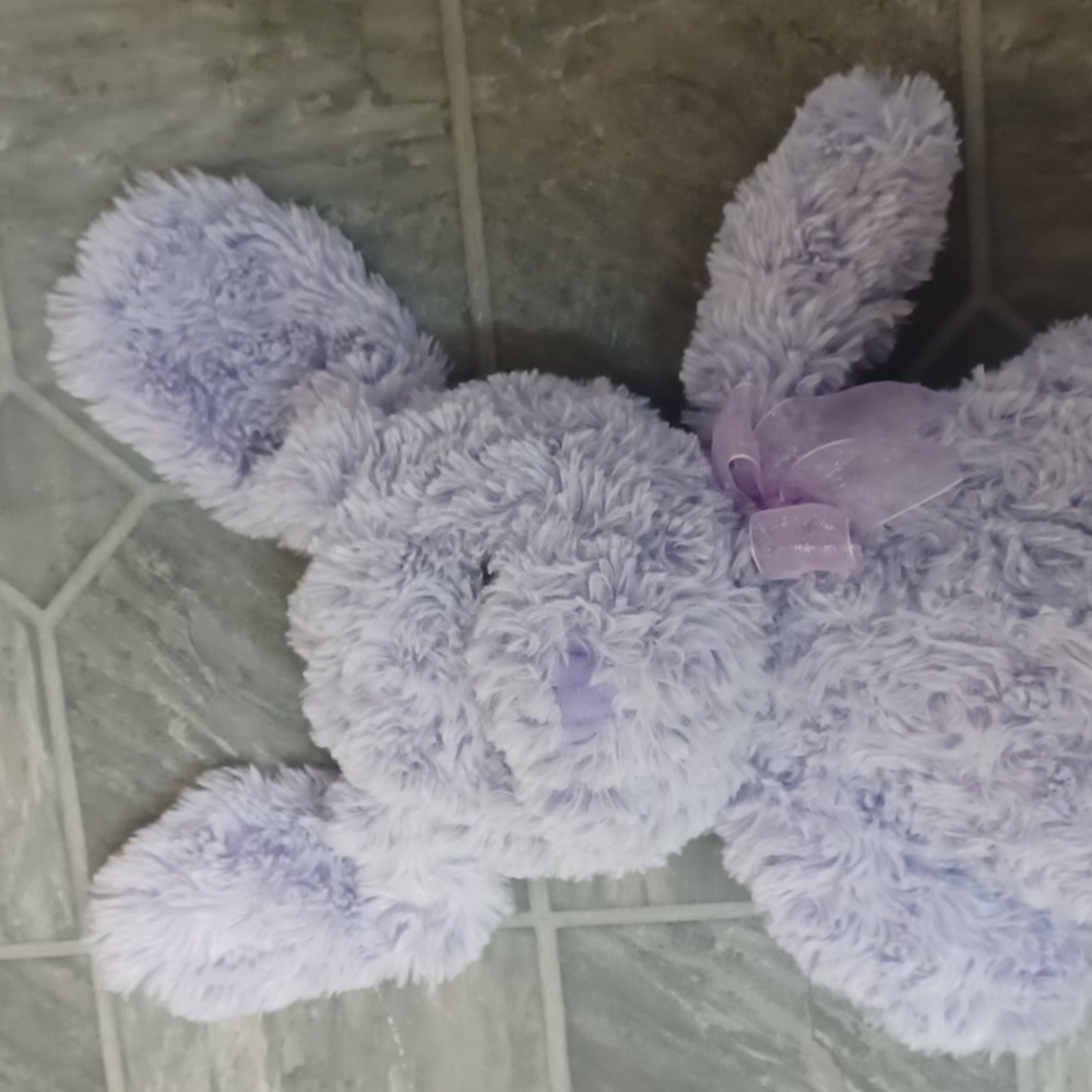 HUG FUN Adorable Purple Plush Bunny - Picture 7 of 7